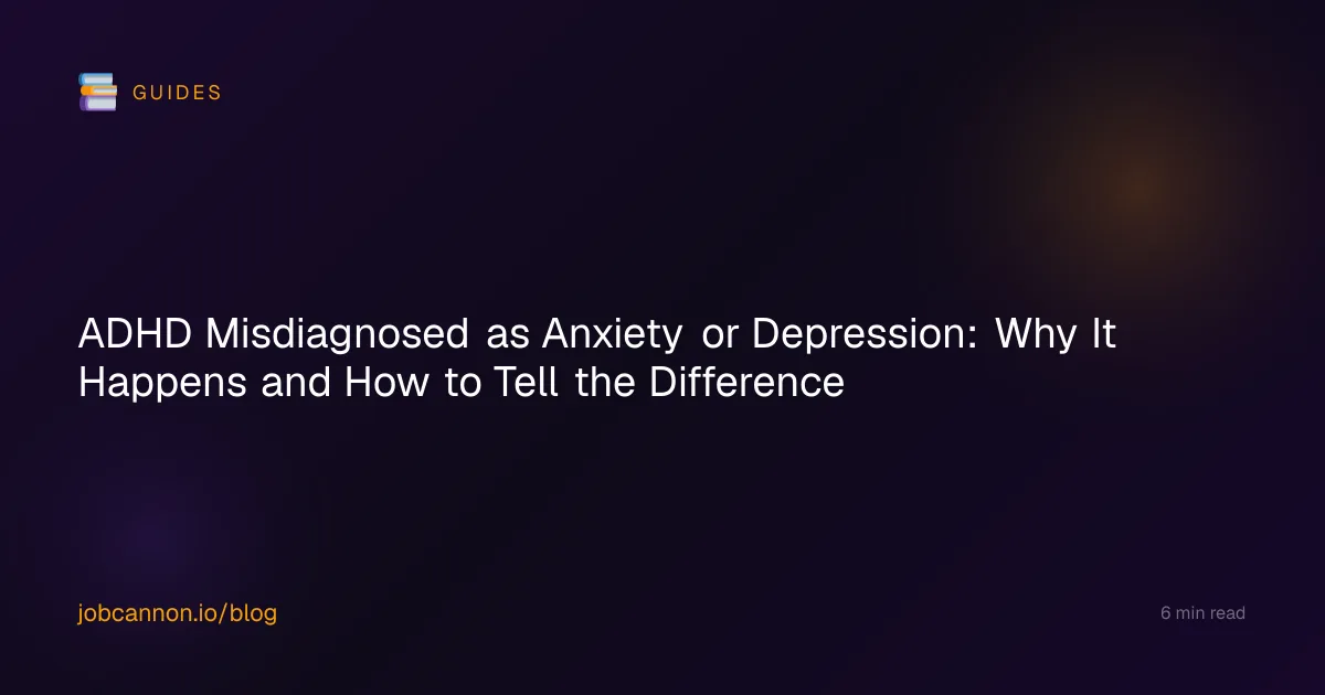 ADHD Misdiagnosed as Anxiety or Depression: Why It Happens and How to Tell the Difference