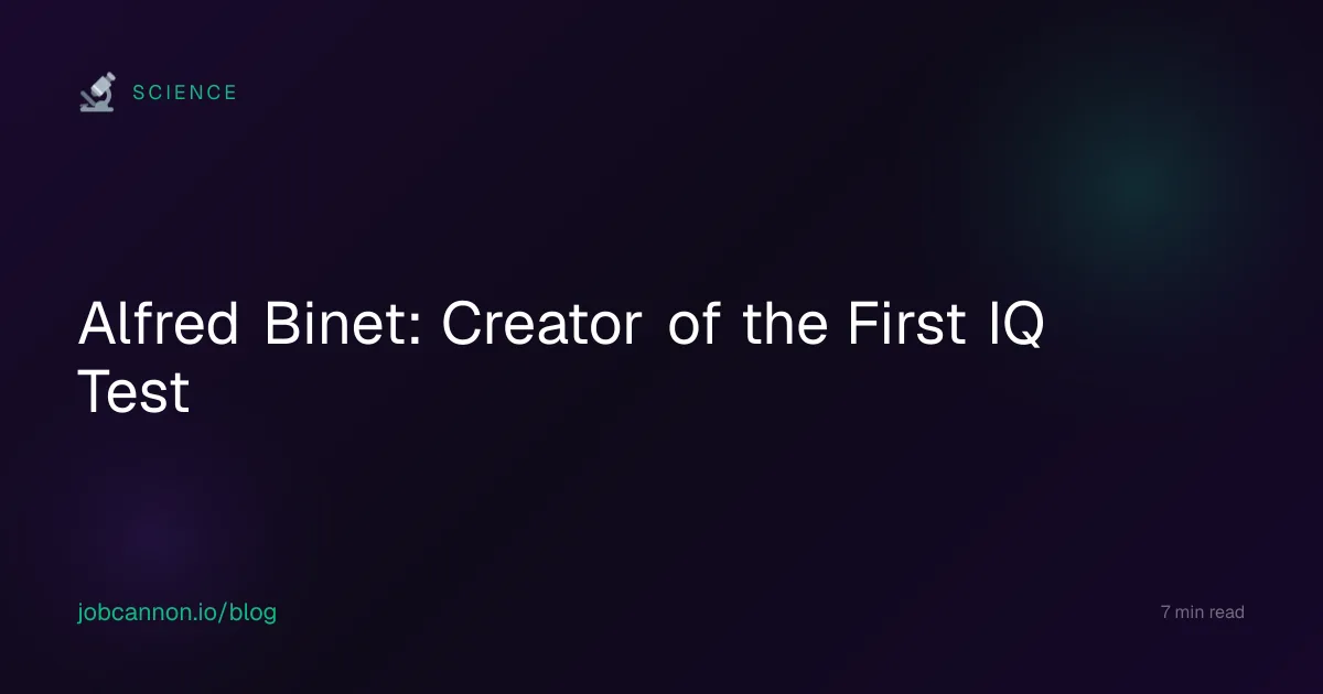 Alfred Binet: Creator of the First IQ Test