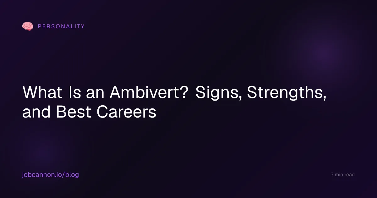 What Is an Ambivert? Signs, Strengths, and Best Careers