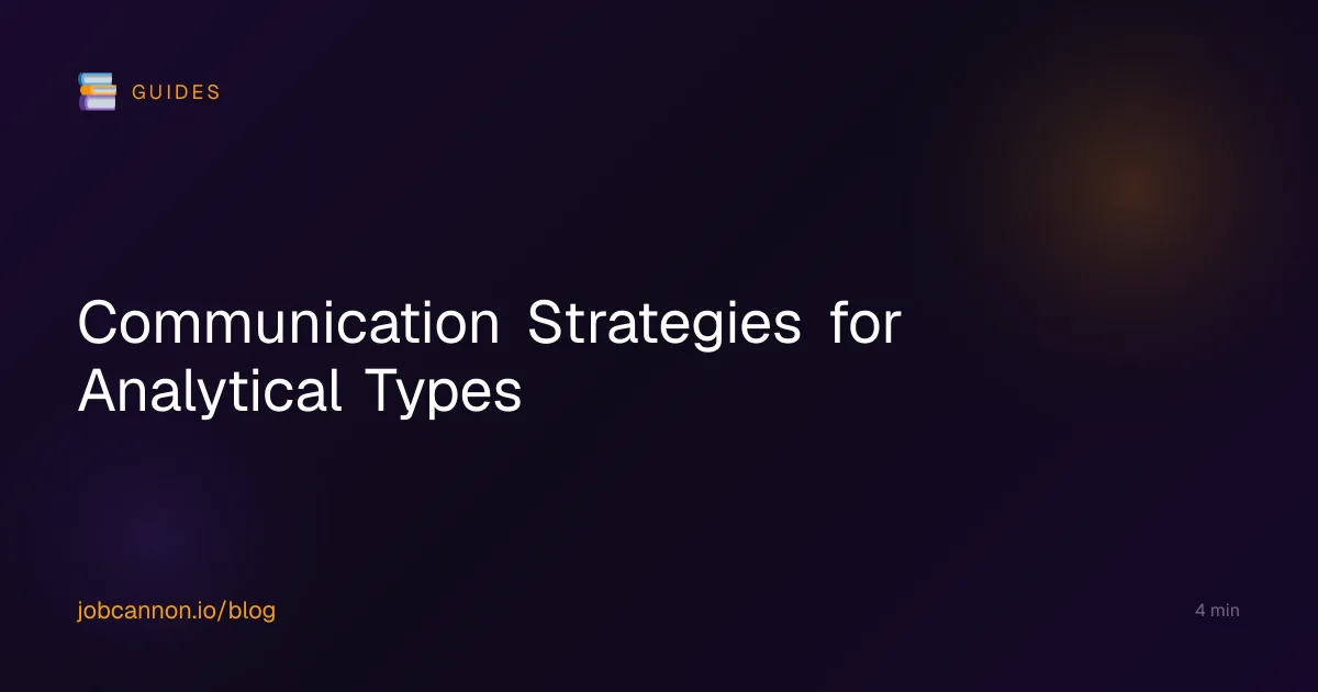 Communication Strategies for Analytical Types