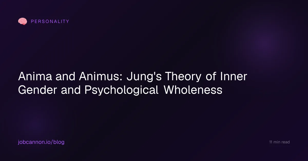 Anima and Animus: Jung's Theory of Inner Gender and Psychological Wholeness