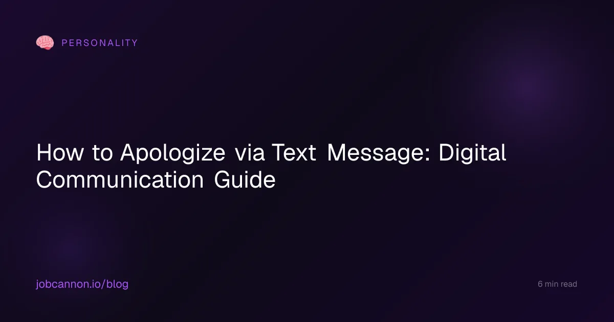 How to Apologize via Text Message: Digital Communication Guide