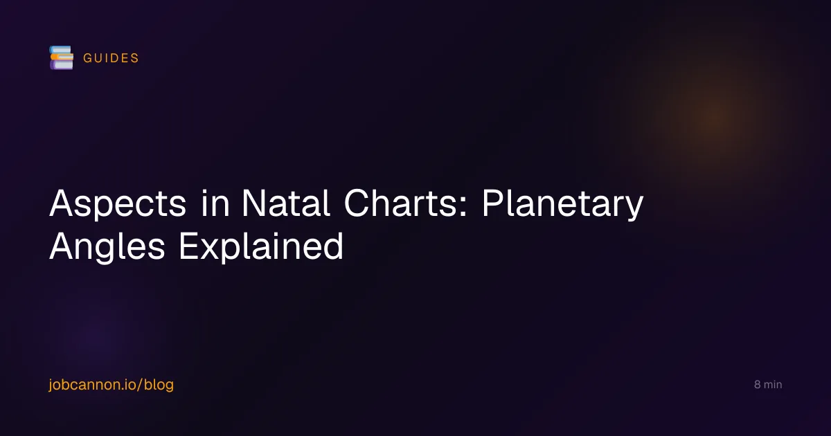 Aspects in Natal Charts: Planetary Angles Explained