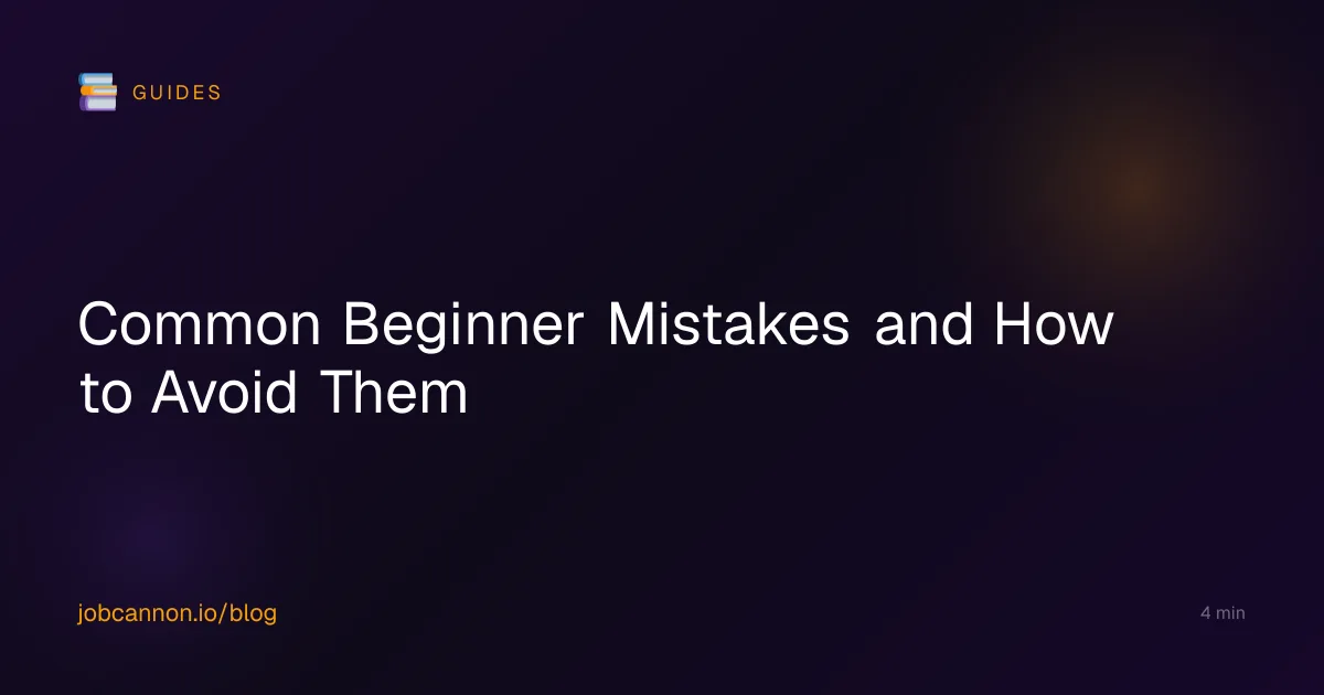 Common Beginner Mistakes and How to Avoid Them