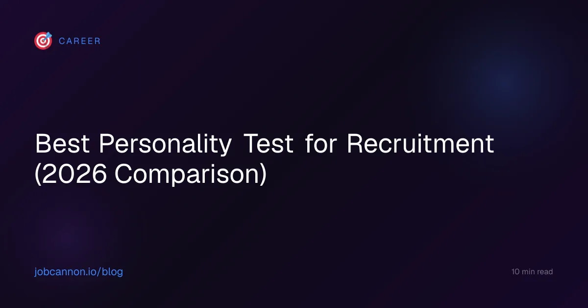 Best Personality Test for Recruitment (2026 Comparison)
