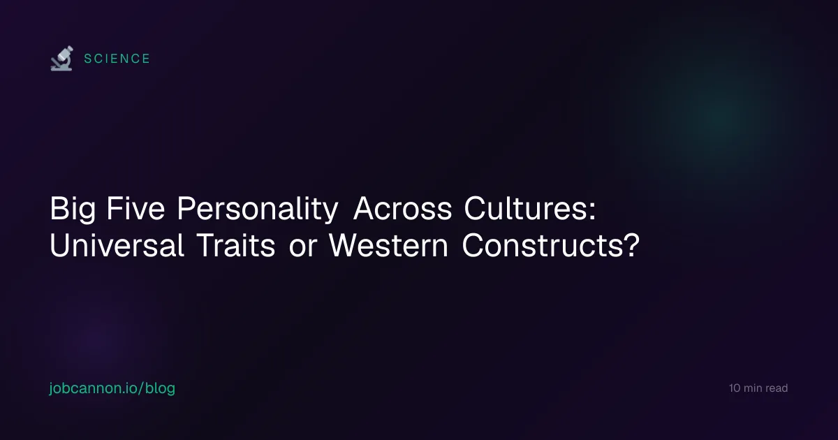 Big Five Personality Across Cultures: Universal Traits or Western Constructs?
