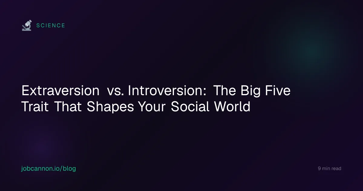 Extraversion vs. Introversion: The Big Five Trait That Shapes Your Social World