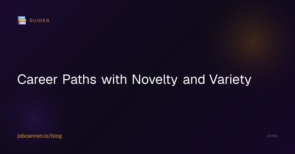 Career Paths with Novelty and Variety