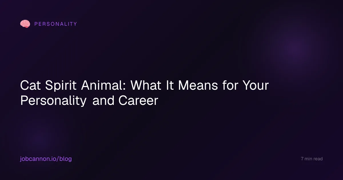 Cat Spirit Animal: What It Means for Your Personality and Career