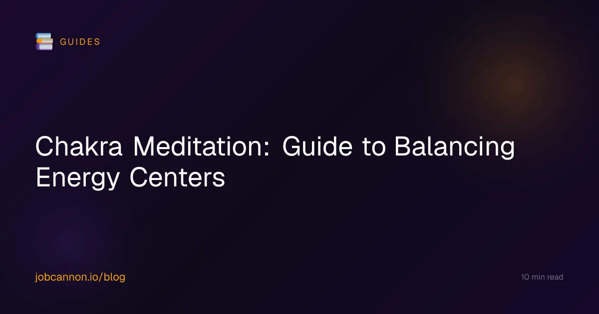 Chakra Meditation: Guide to Balancing Energy Centers