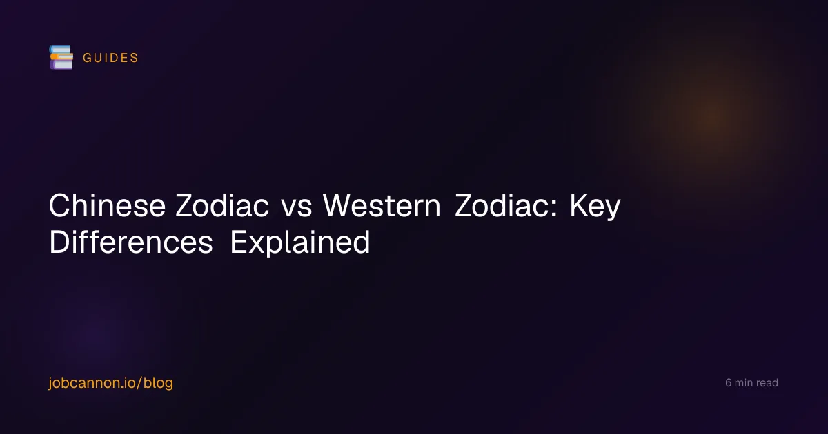 Chinese Zodiac vs Western Zodiac: Key Differences Explained