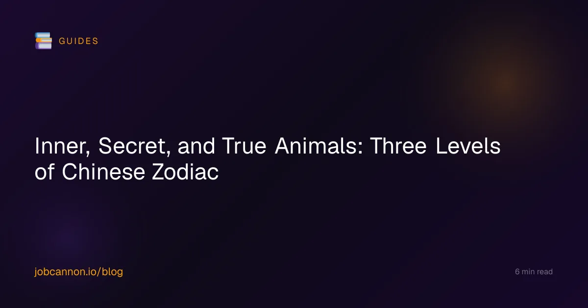 Inner, Secret, and True Animals: Three Levels of Chinese Zodiac