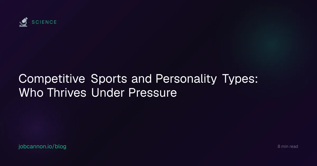 Competitive Sports and Personality Types: Who Thrives Under Pressure