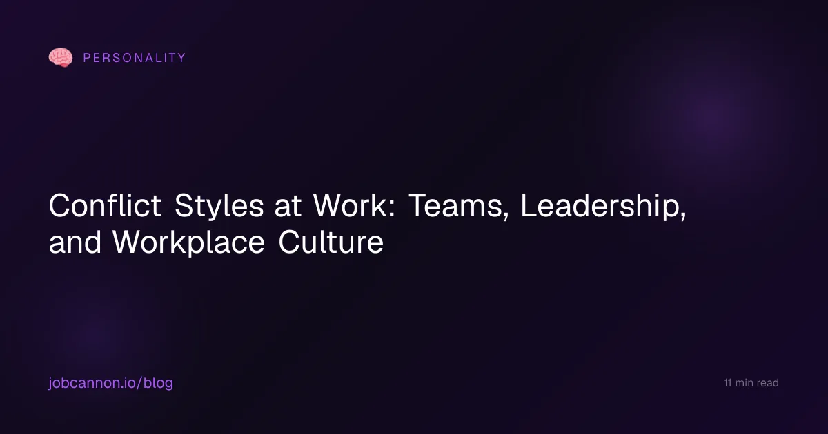 Conflict Styles at Work: Teams, Leadership, and Workplace Culture