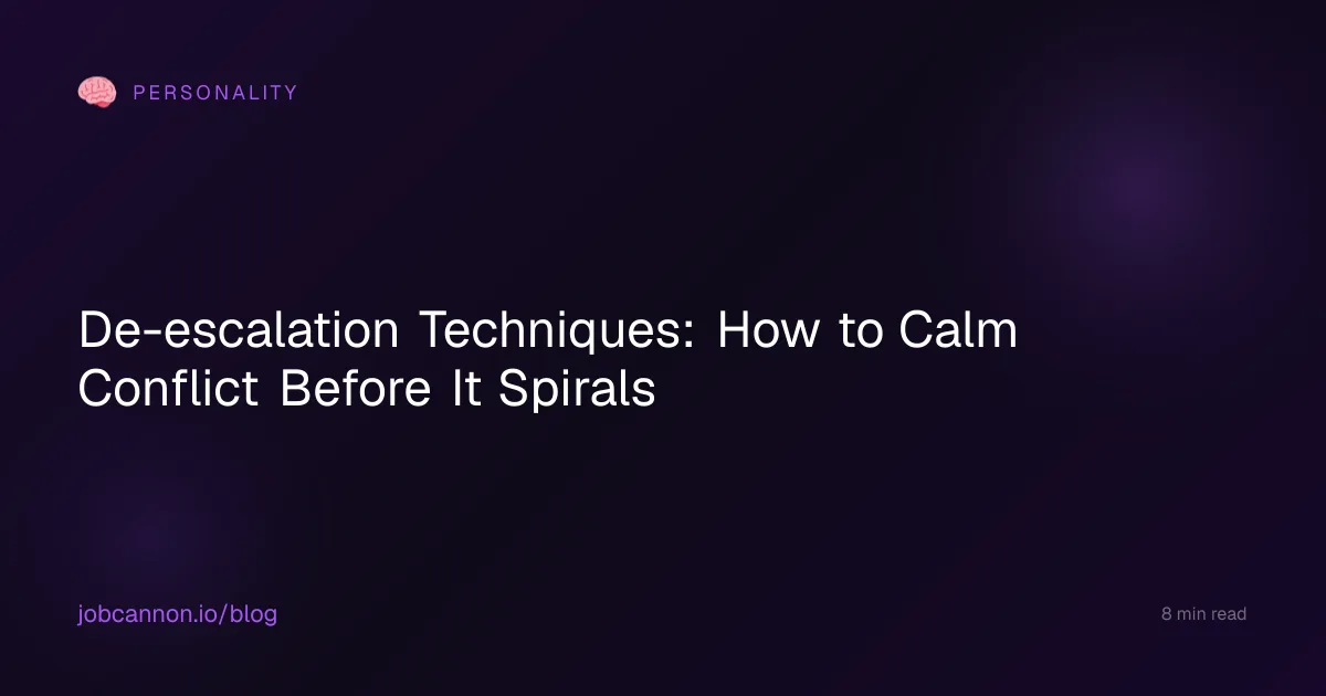 De-escalation Techniques: How to Calm Conflict Before It Spirals