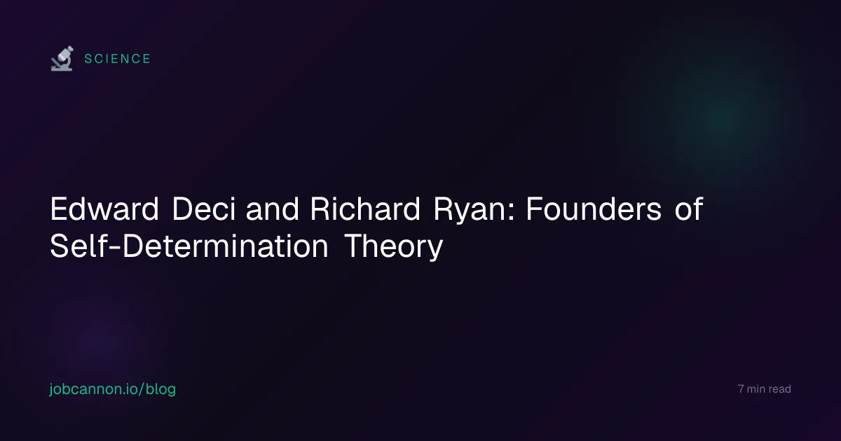 Edward Deci and Richard Ryan: Founders of Self-Determination Theory