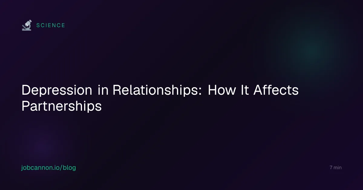 Depression in Relationships: How It Affects Partnerships