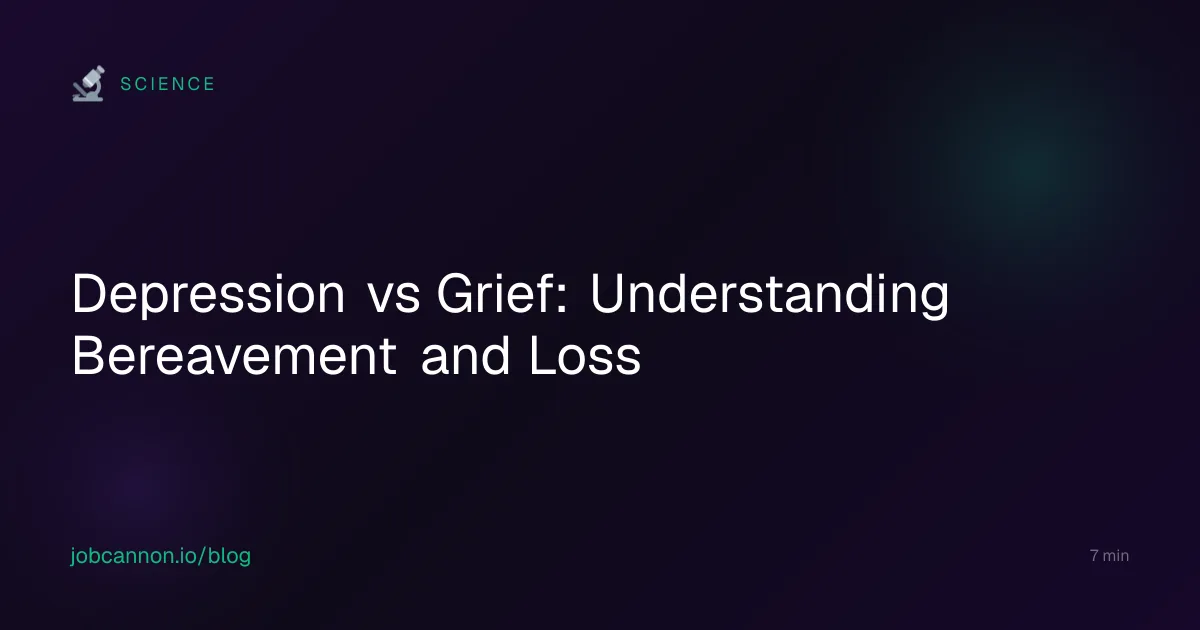 Depression vs Grief: Understanding Bereavement and Loss