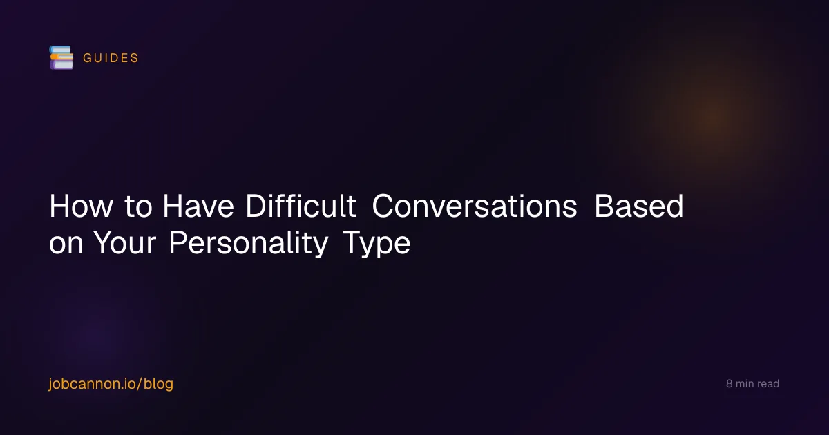 How to Have Difficult Conversations Based on Your Personality Type