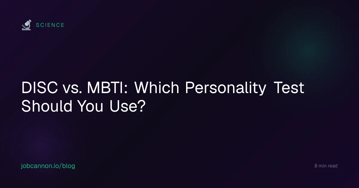 DISC vs. MBTI: Which Personality Test Should You Use?
