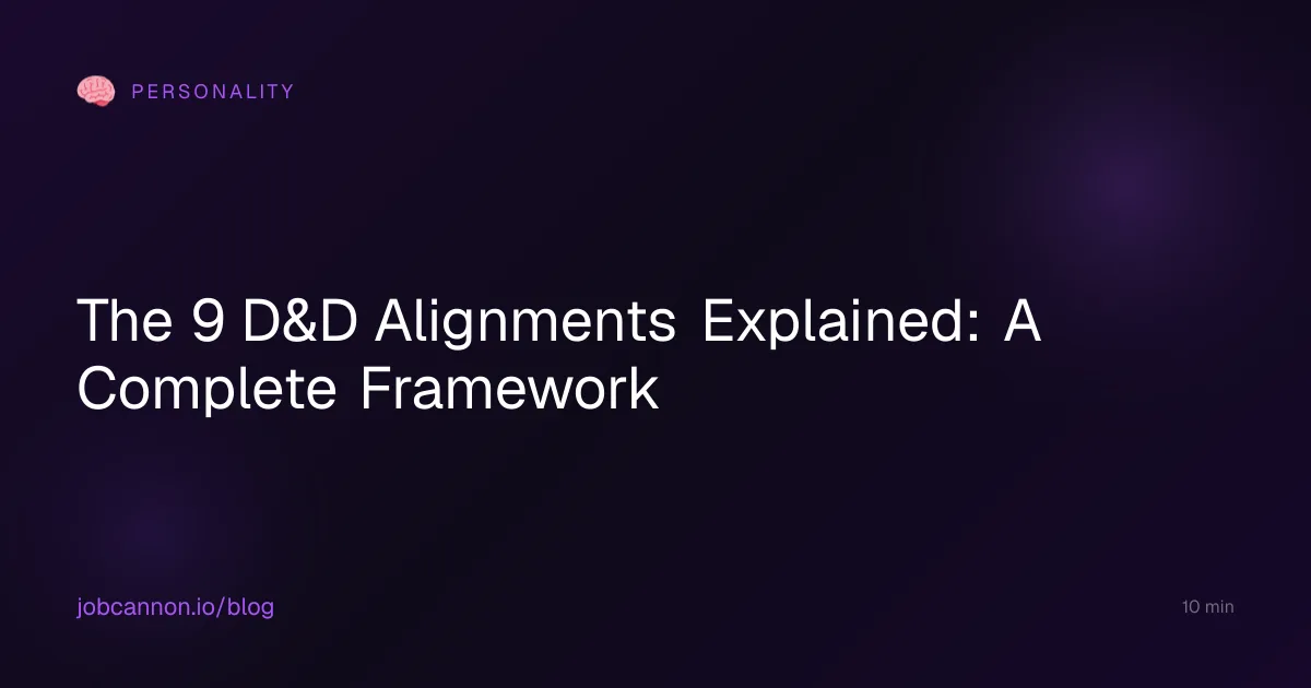 The 9 D&D Alignments Explained: A Complete Framework