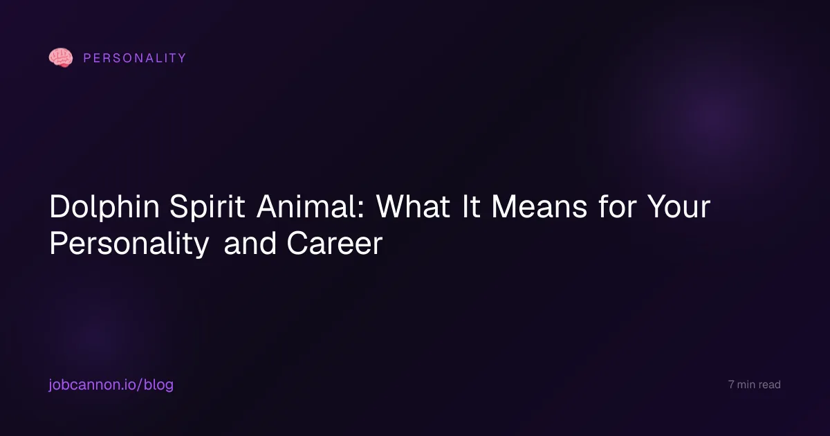 Dolphin Spirit Animal: What It Means for Your Personality and Career