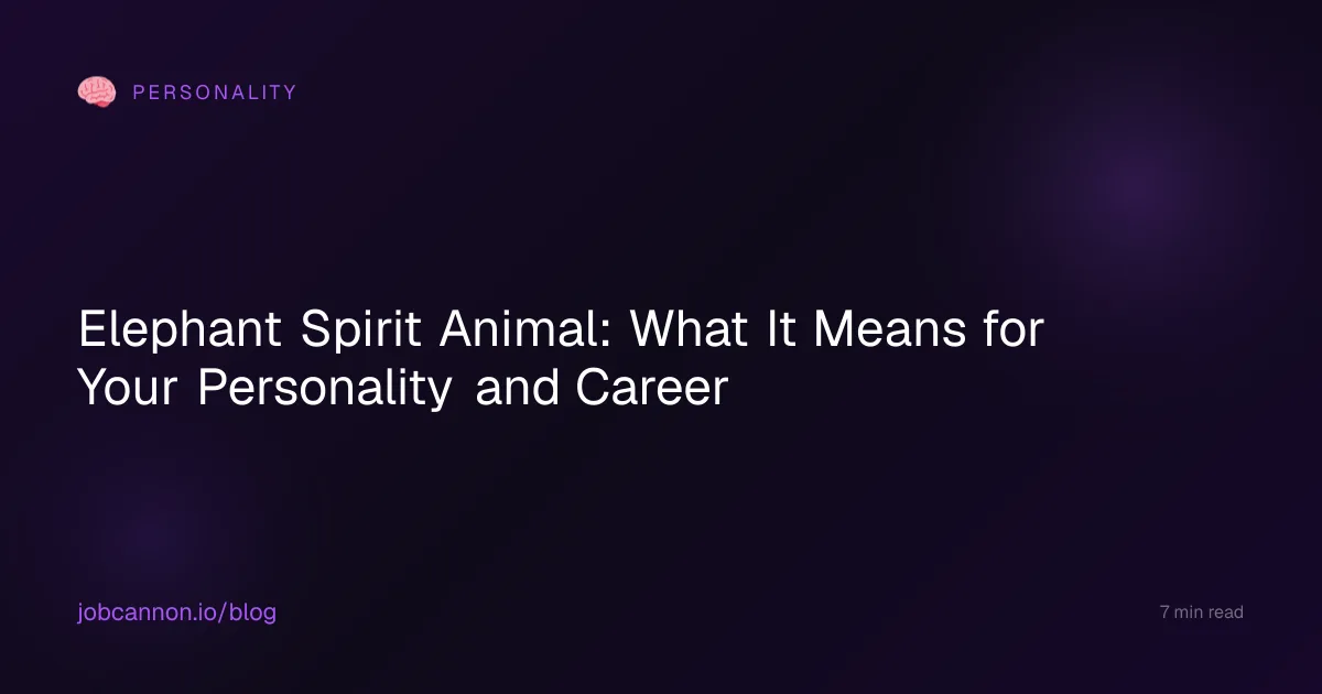 Elephant Spirit Animal: What It Means for Your Personality and Career