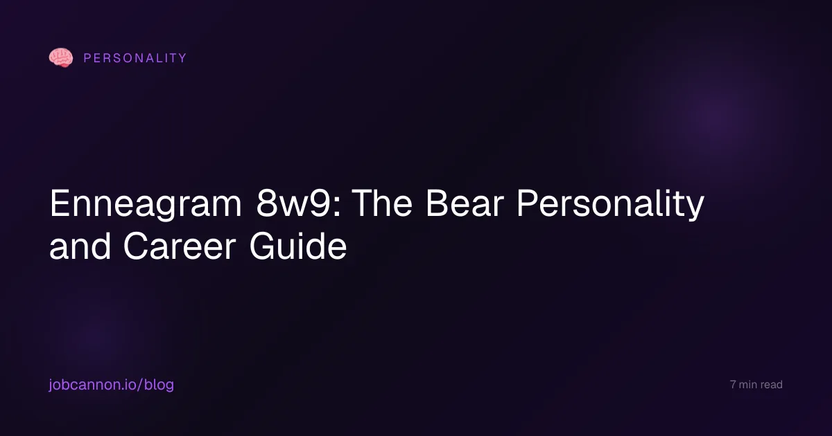 Enneagram 8w9: The Bear Personality and Career Guide