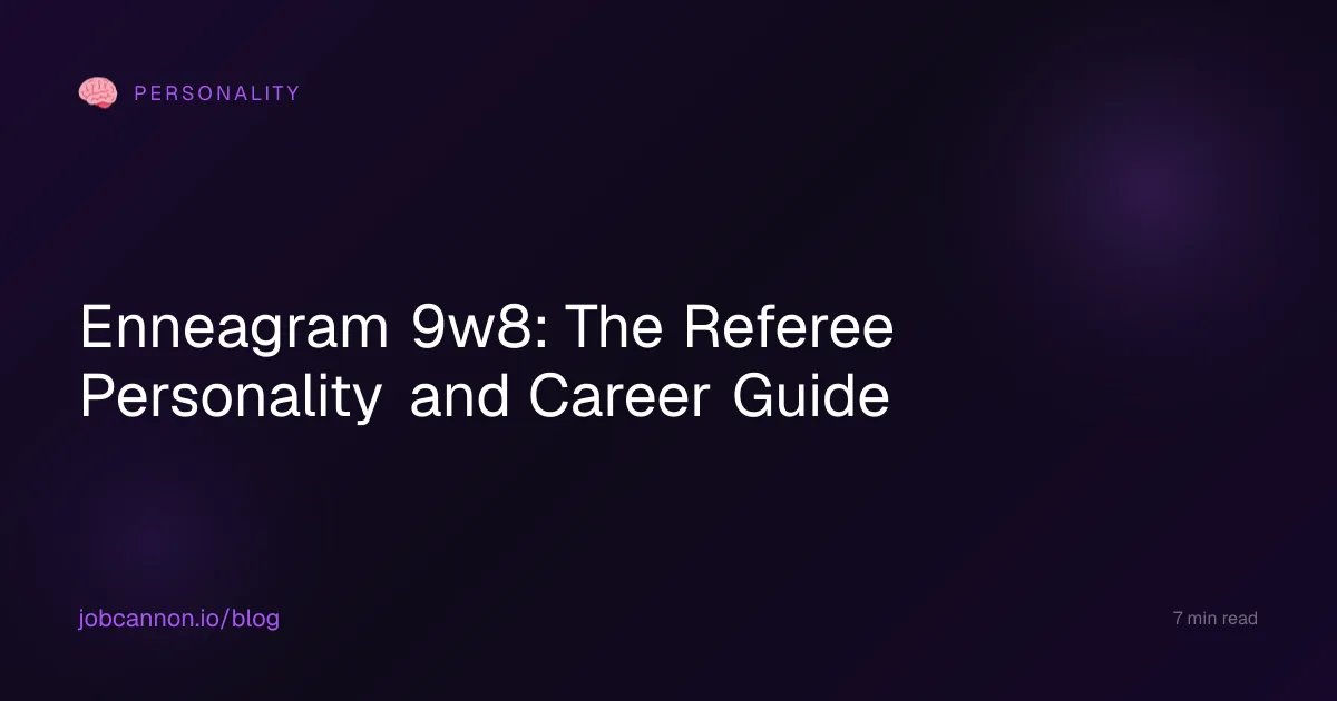 Enneagram 9w8: The Referee Personality and Career Guide