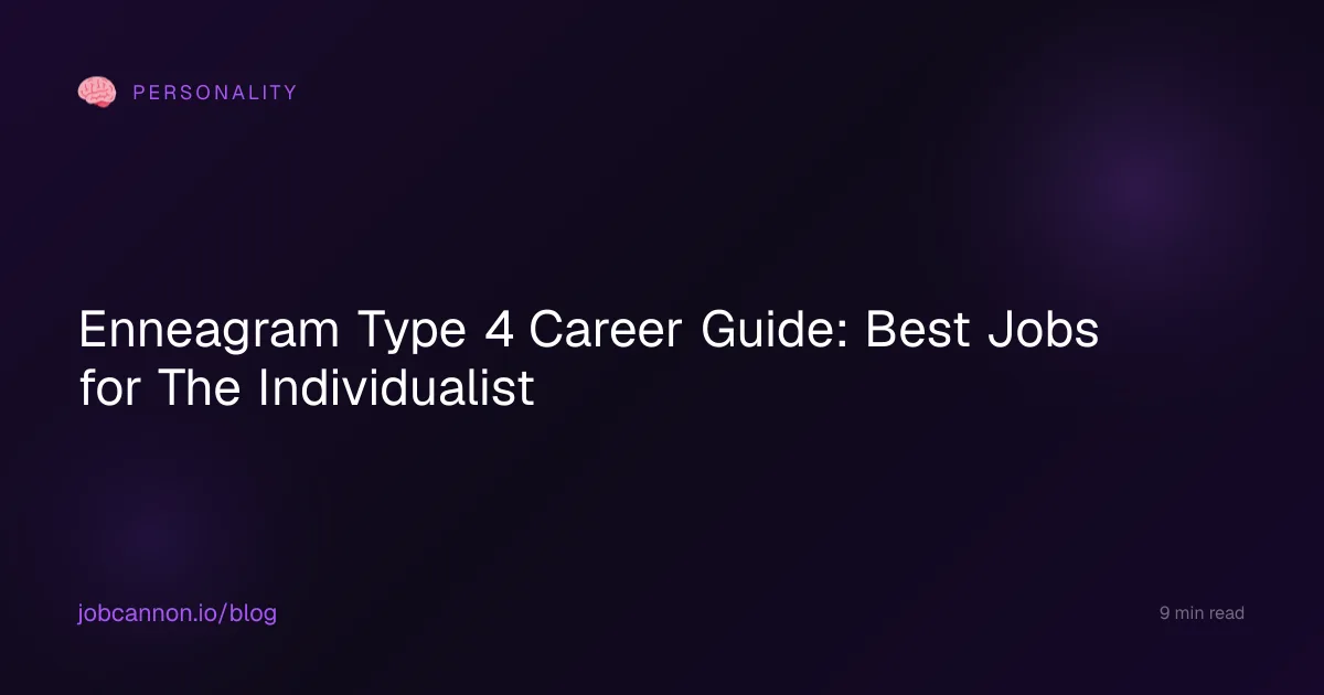 Enneagram Type 4 Career Guide: Best Jobs for The Individualist