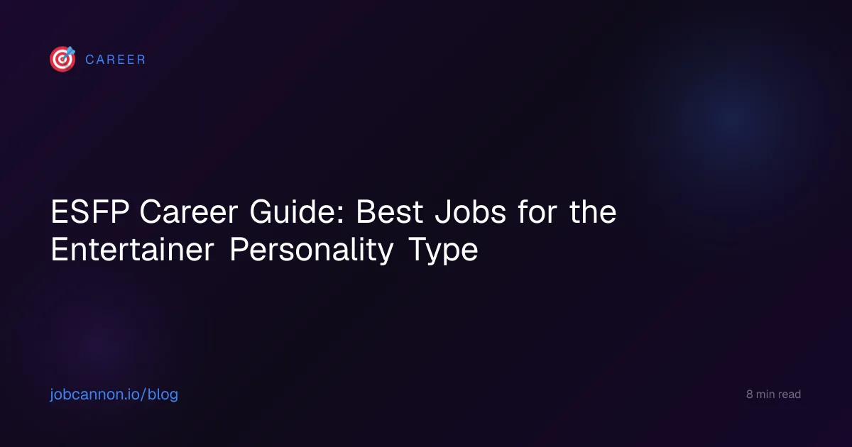 ESFP Career Guide: Best Jobs for the Entertainer Personality Type