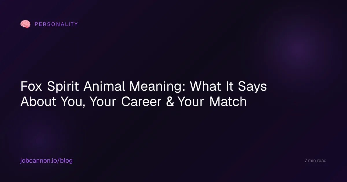 Fox Spirit Animal Meaning: What It Says About You, Your Career & Your Match