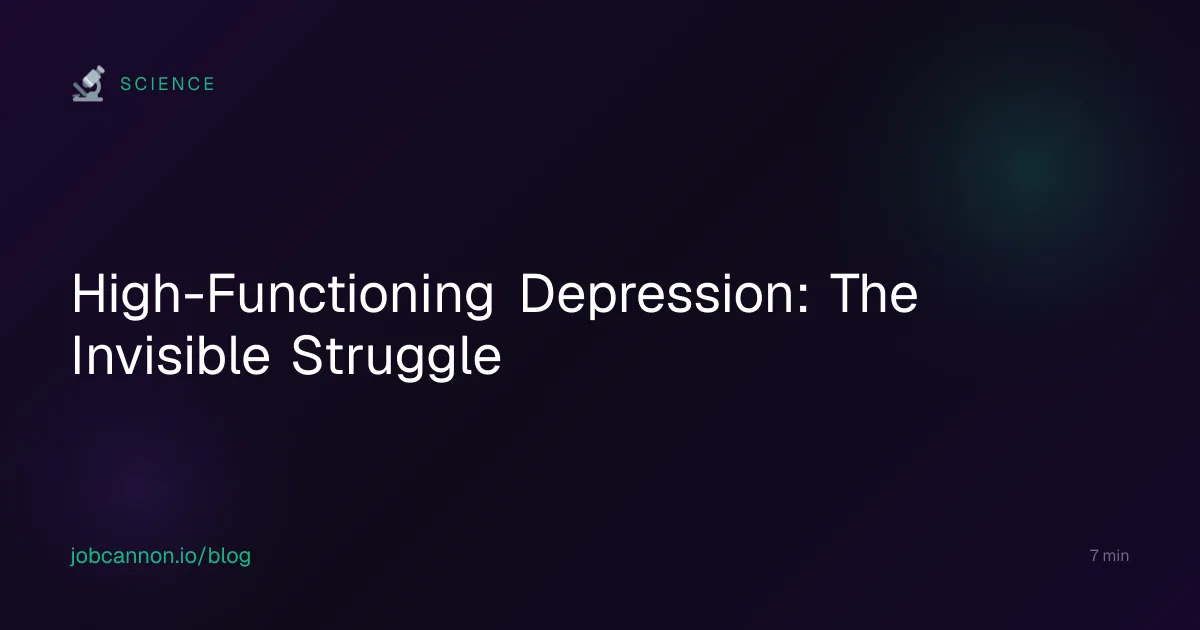 High-Functioning Depression: The Invisible Struggle