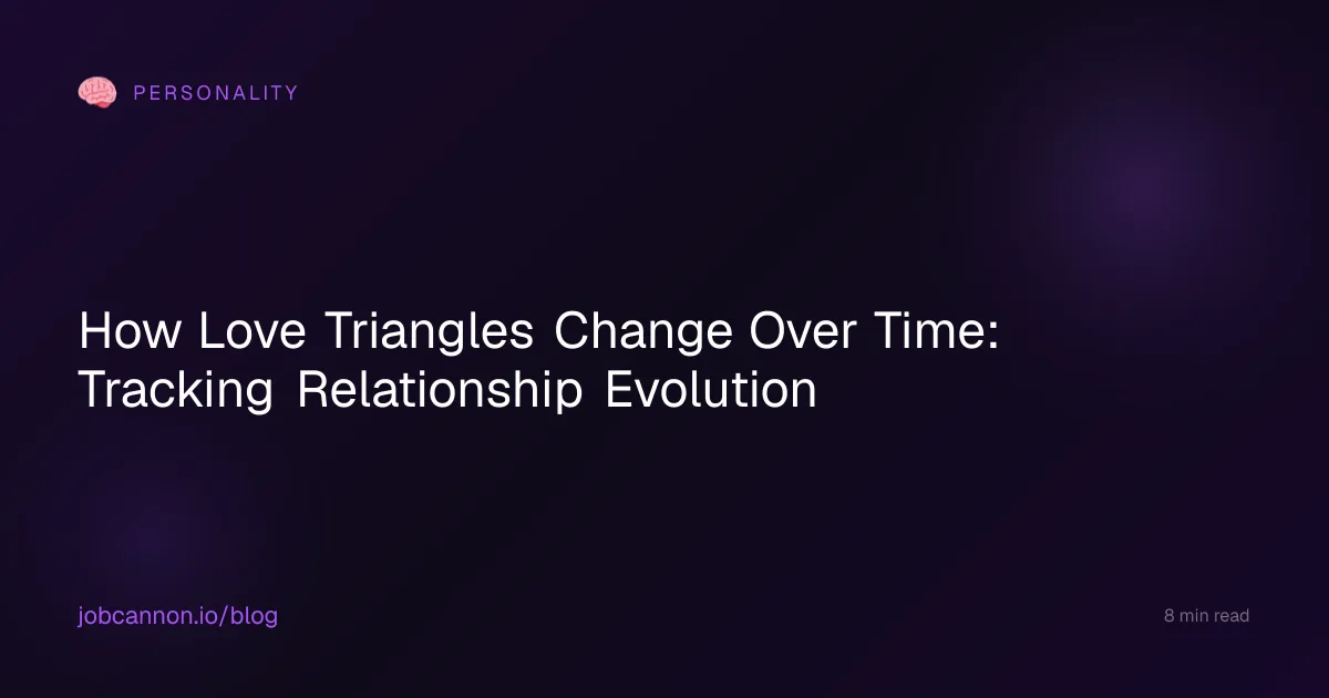 How Love Triangles Change Over Time: Tracking Relationship Evolution