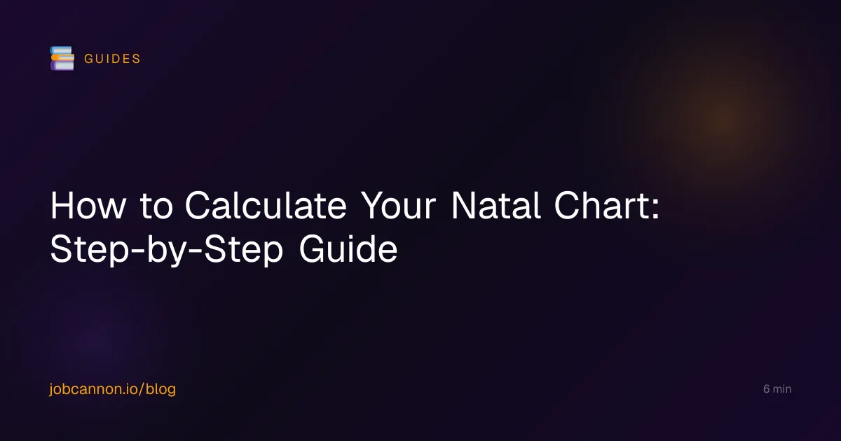 How to Calculate Your Natal Chart: Step-by-Step Guide