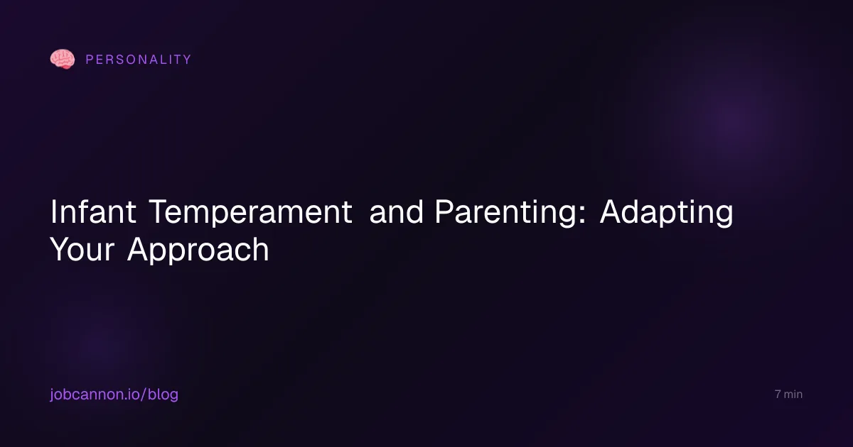 Infant Temperament and Parenting: Adapting Your Approach