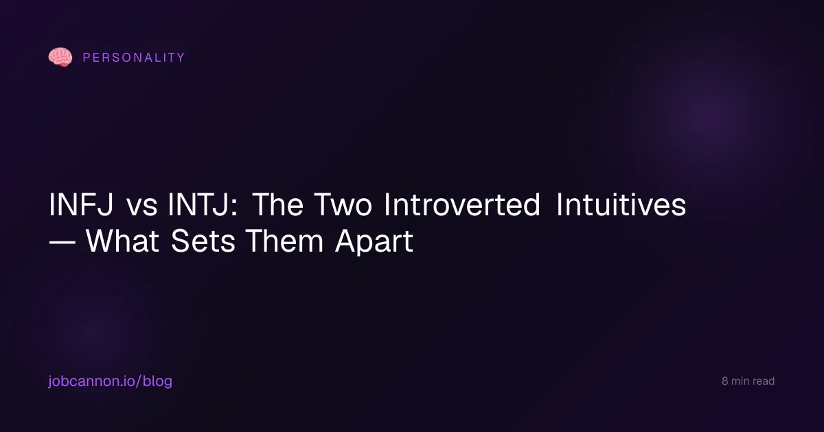 INFJ vs INTJ: The Two Introverted Intuitives — What Sets Them Apart