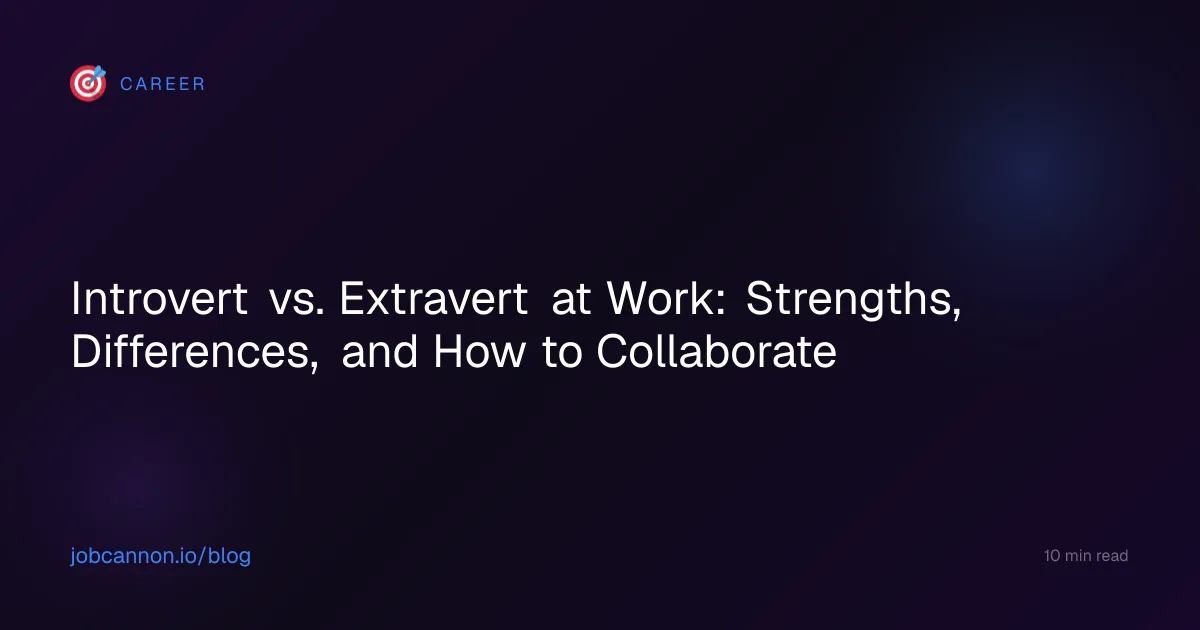 Introvert vs. Extravert at Work: Strengths, Differences, and How to Collaborate