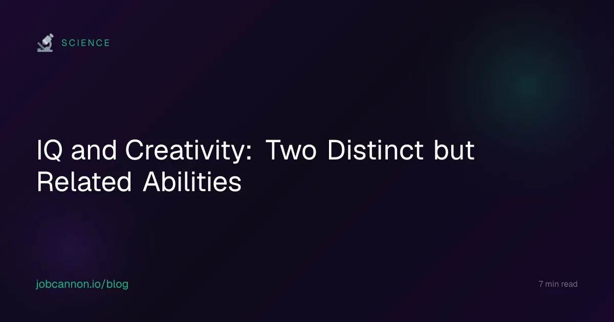 IQ and Creativity: Two Distinct but Related Abilities