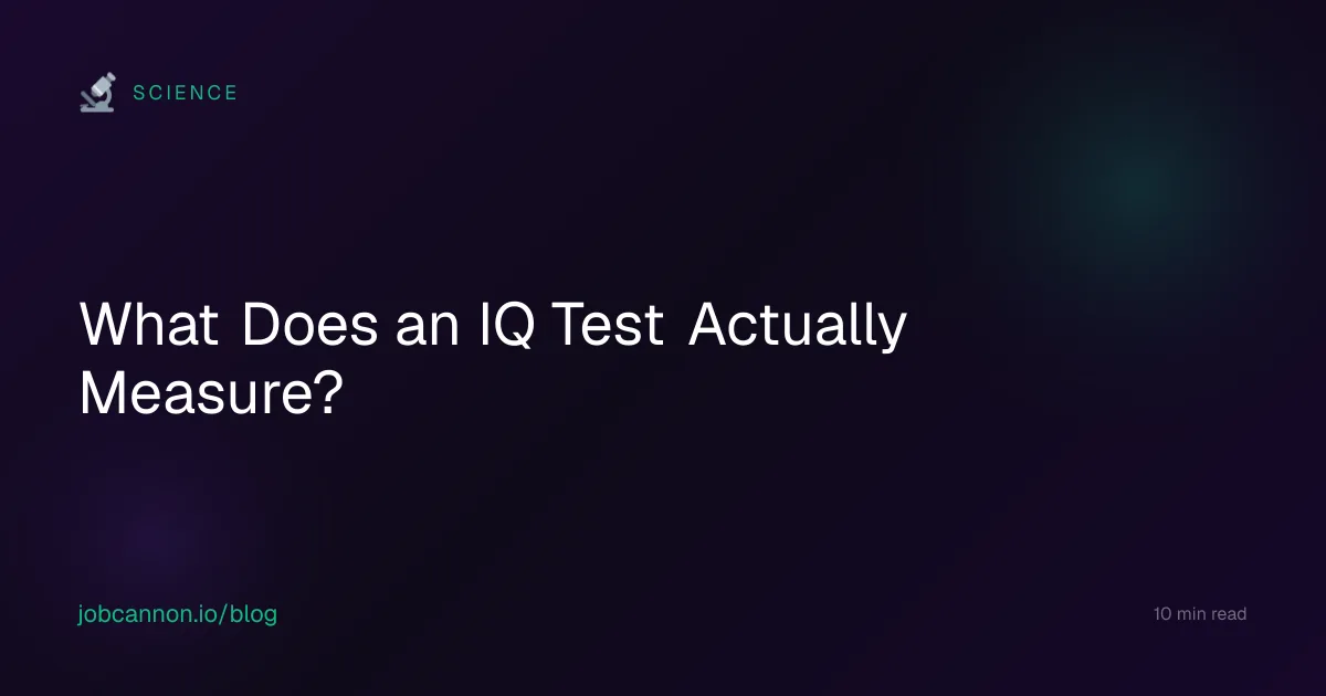 What Does an IQ Test Actually Measure?