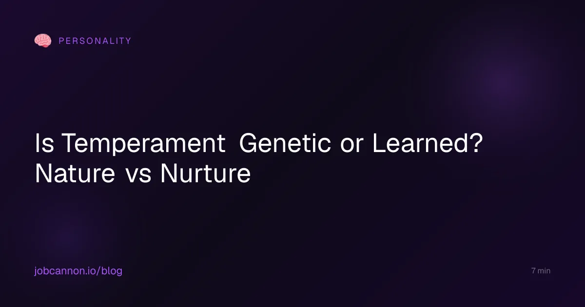 Is Temperament Genetic or Learned? Nature vs Nurture