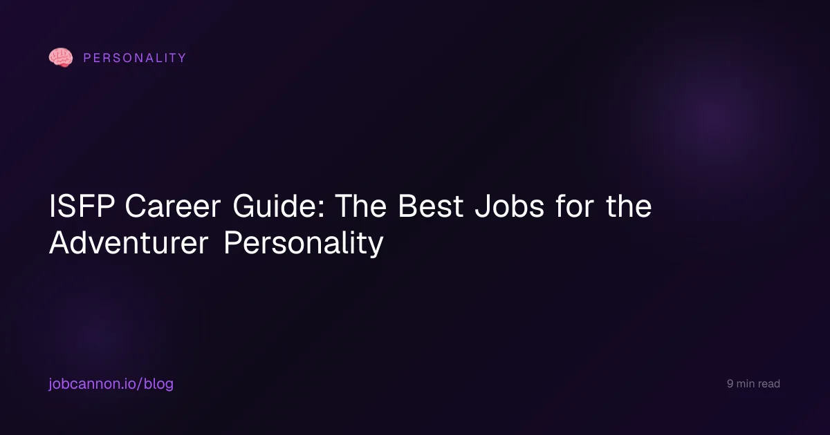 ISFP Career Guide: The Best Jobs for the Adventurer Personality