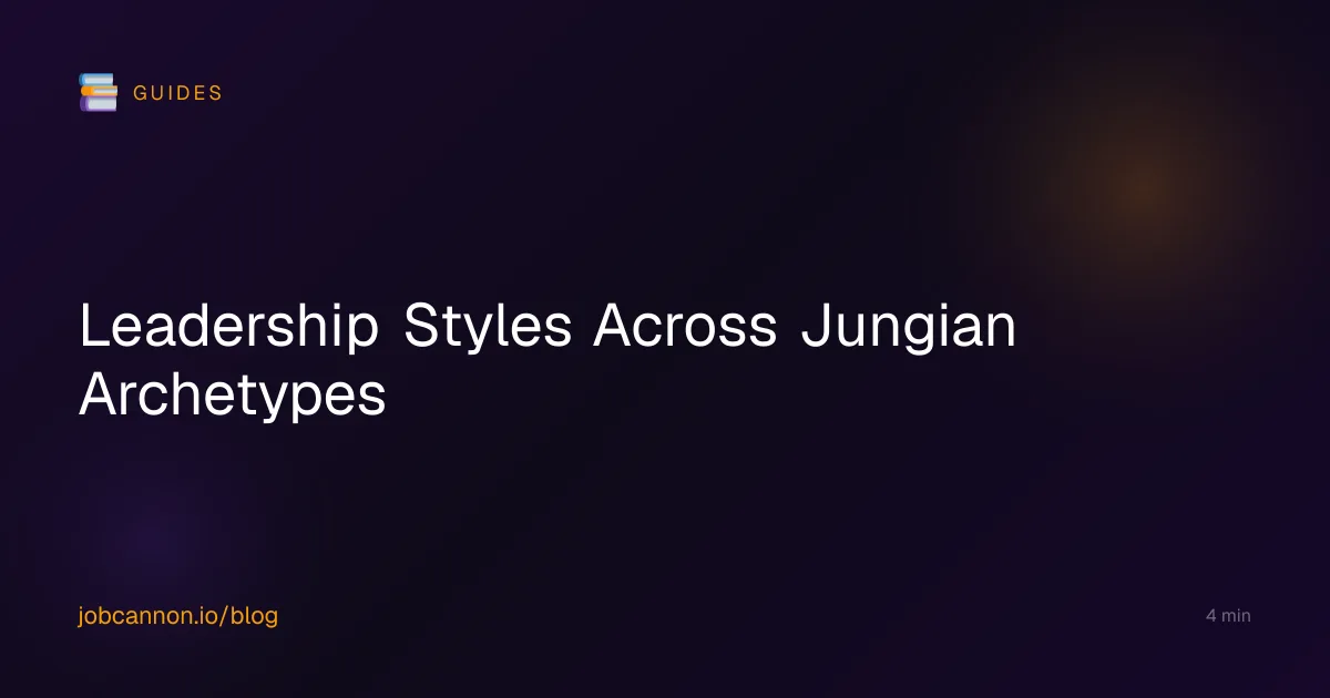 Leadership Styles Across Jungian Archetypes