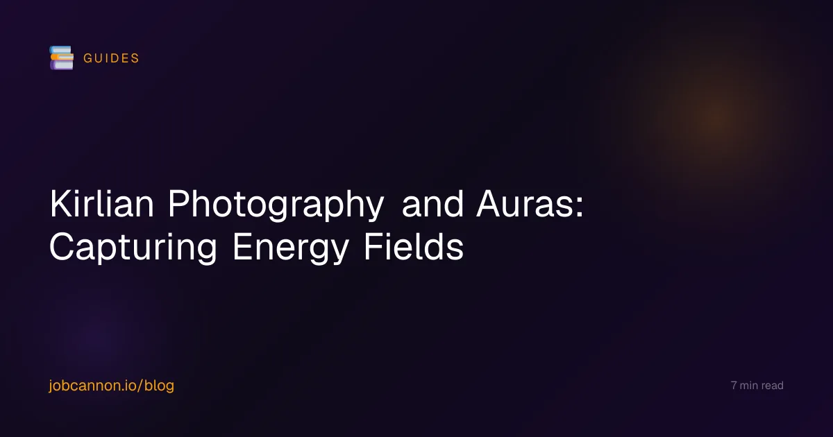 Kirlian Photography and Auras: Capturing Energy Fields