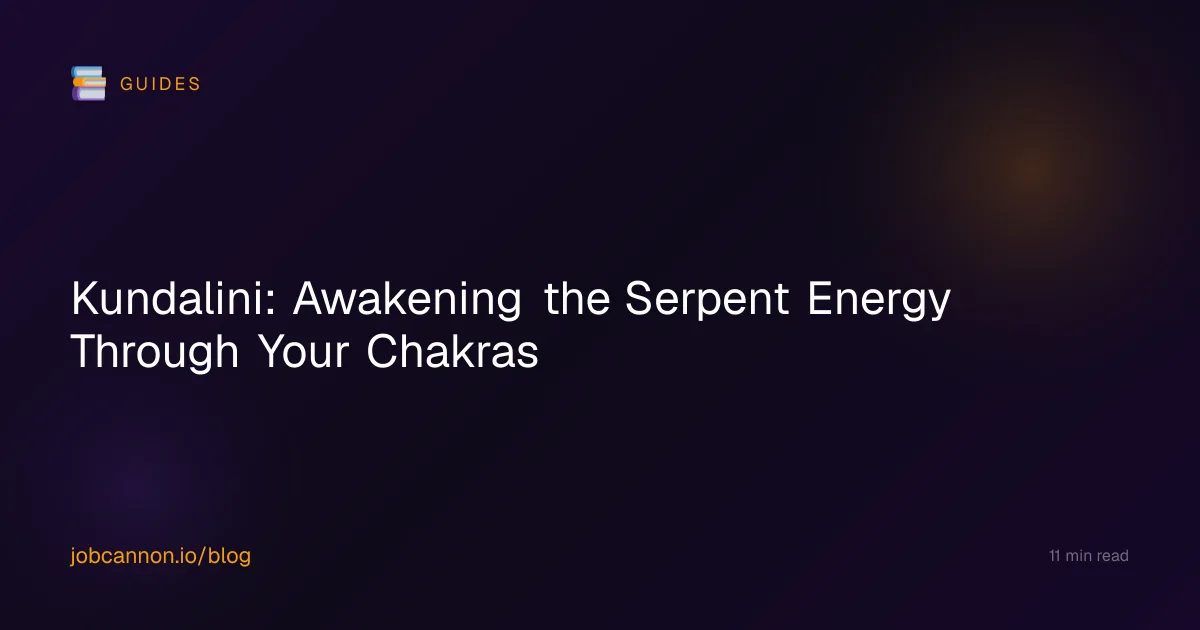 Kundalini: Awakening the Serpent Energy Through Your Chakras