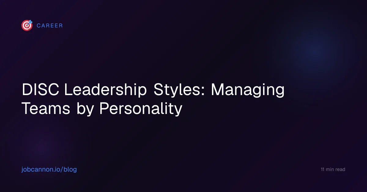 DISC Leadership Styles: Managing Teams by Personality