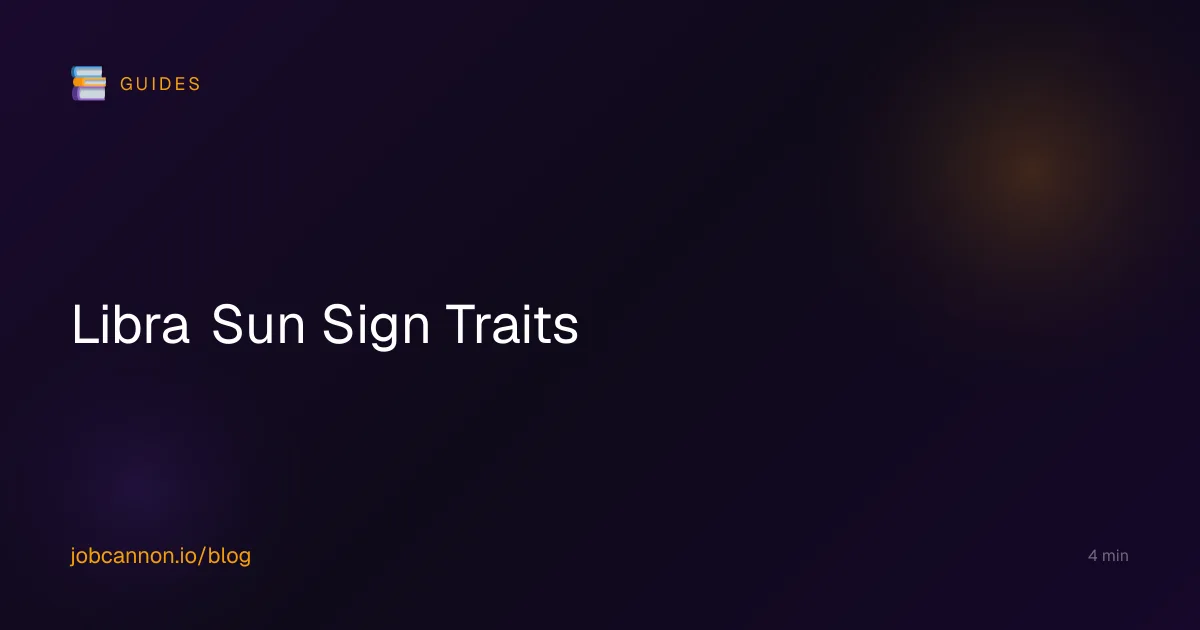 Libra Sun Sign Traits