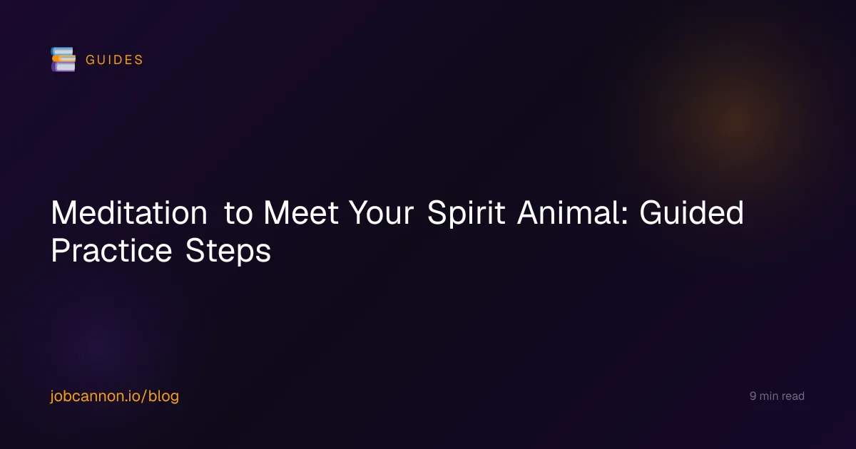 Meditation to Meet Your Spirit Animal: Guided Practice Steps