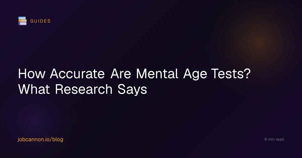 How Accurate Are Mental Age Tests? What Research Says