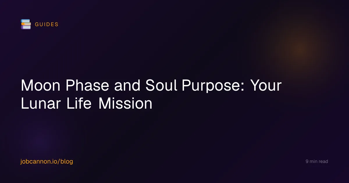 Moon Phase and Soul Purpose: Your Lunar Life Mission